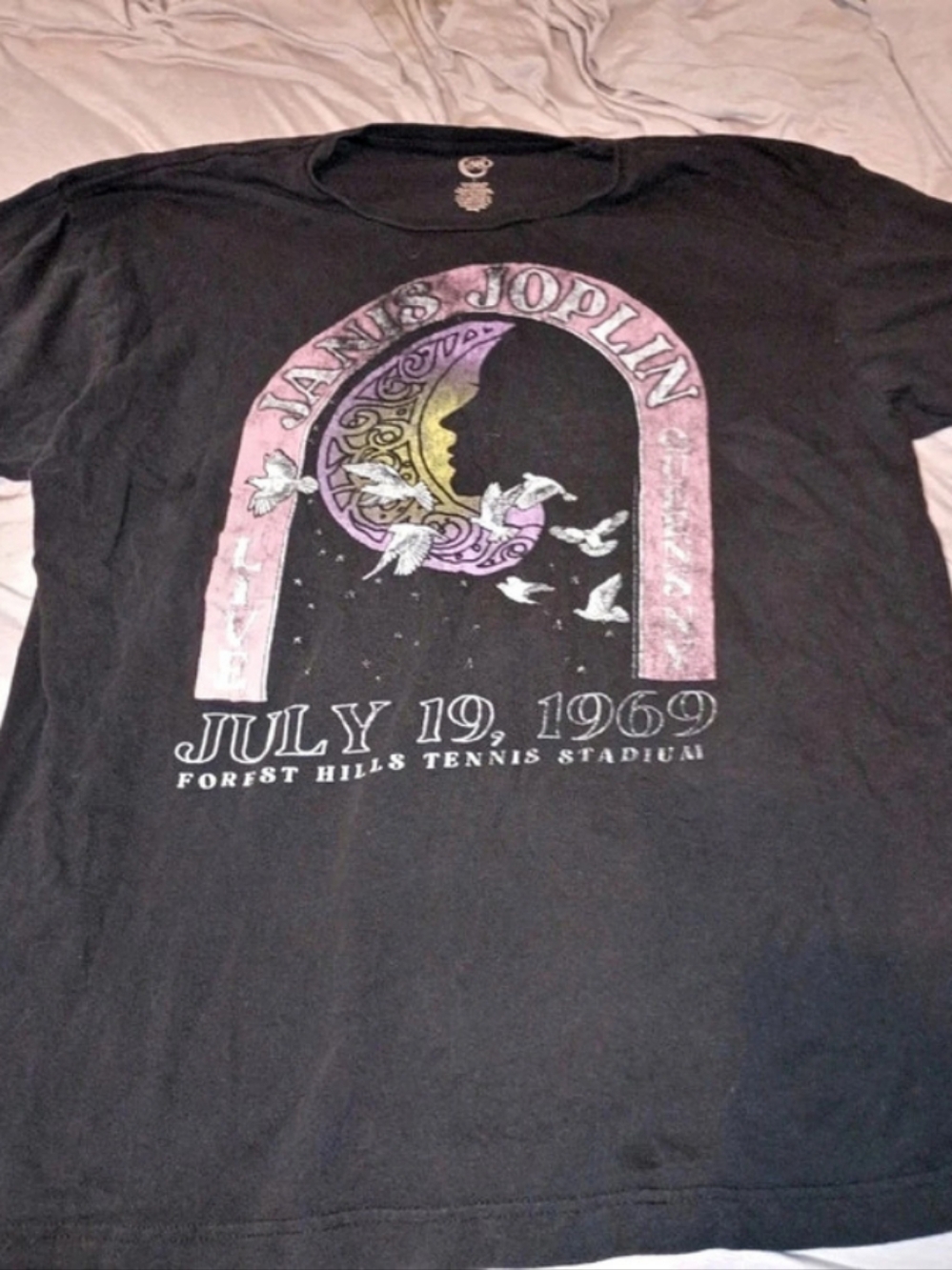 Janis Joplin 1969 Forest Hills Concert Graphic Tee